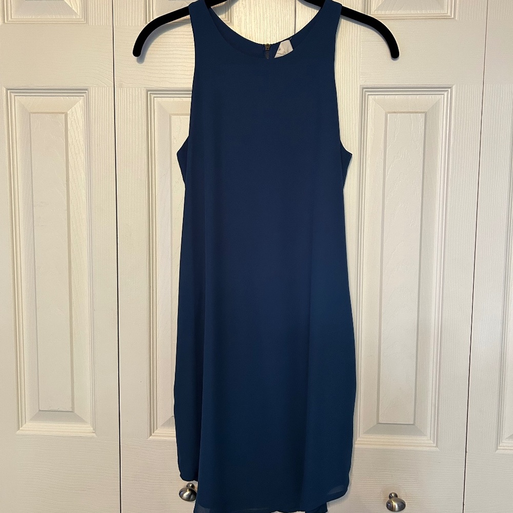 Pink Republic Lined Blue Mini Dress Size XS